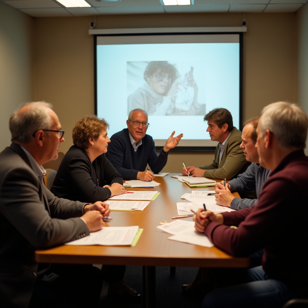 Grup mic la prima sesiune de workshop financiar